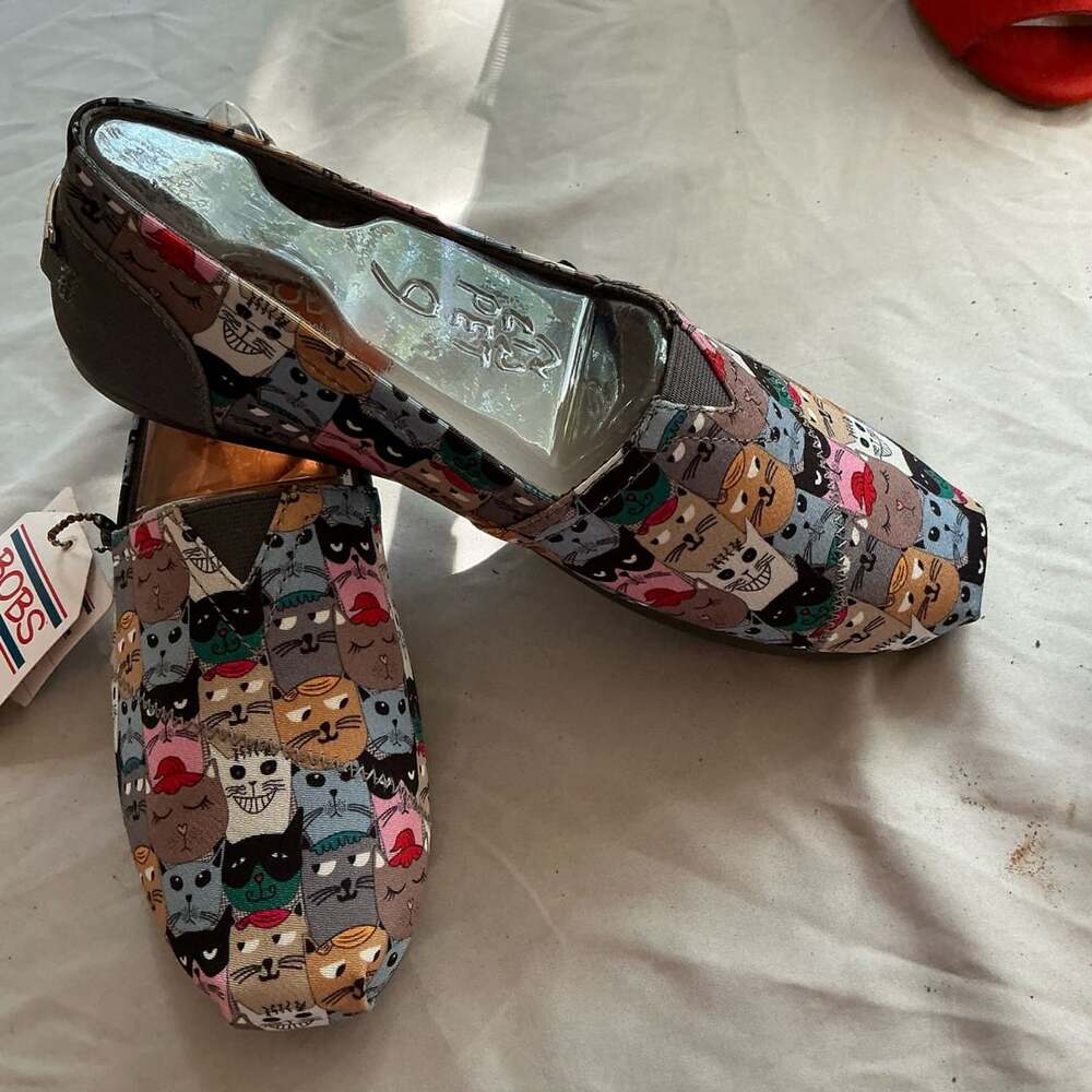 BOBS from Skechers Women's Cats Multi Slip-On Shoes Size 9 - Picture 2 of 10